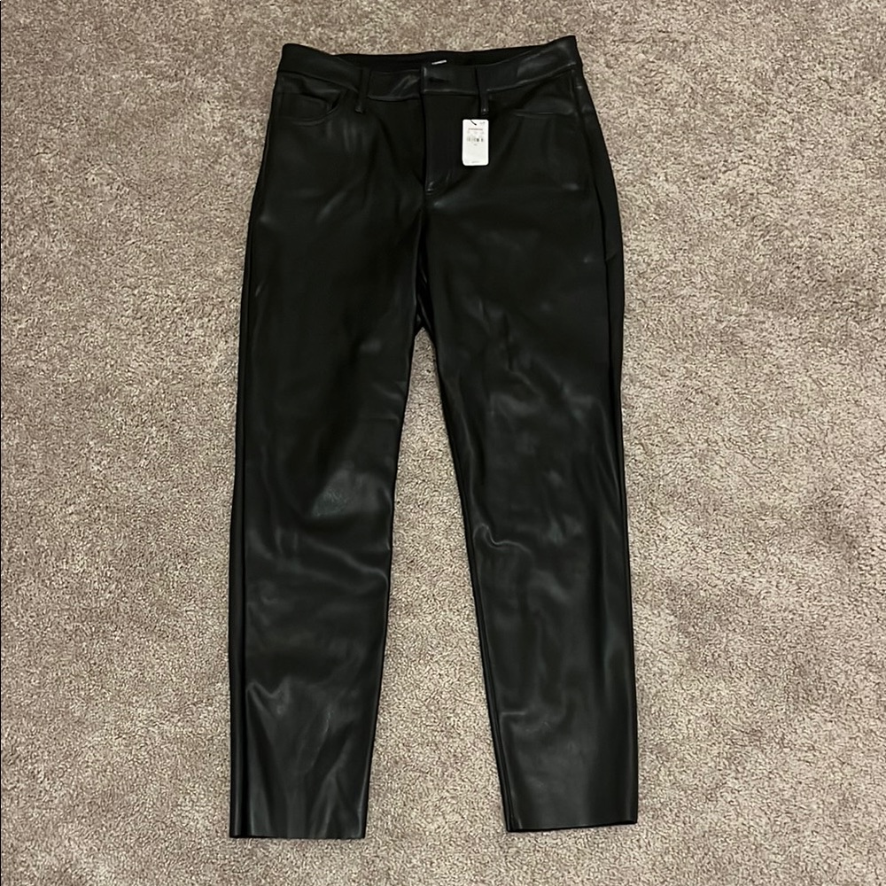 NWT Express Black Skinny Leather Pants - Lined